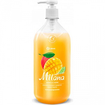 Жидкое крем-мыло GRASS Milana манго и лайм, 1 л(125418)