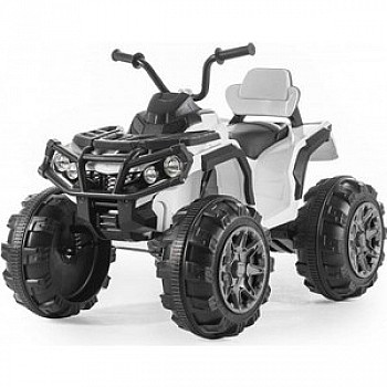 Электроквадроцикл с пультом управления BDM Grizzly ATV White 12V с пультом 2.4G- BDM0906-WHITE-RC