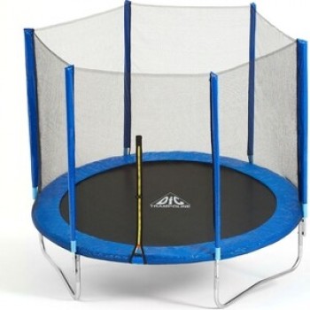 Батут DFC Trampoline Fitness 12ft наружн.сетка, синий (366см)