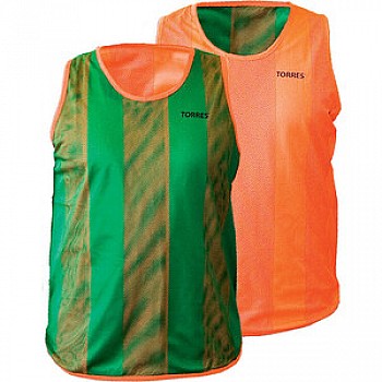 Манишка Torres двухсторонняя, арт. TR11949O/G, р. Jr, тренировочная, полиэстер, оранж-зеленый