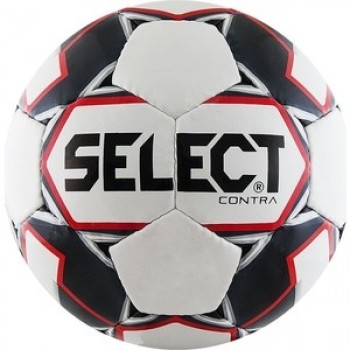 Мяч футбольный Select Contra 812310-103, р.4, бело-черно-красный
