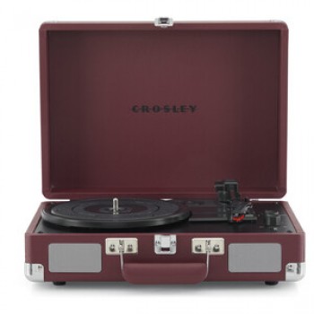 Виниловый проигрыватель CROSLEY CRUISER PLUS [CR8005F-BU4] Burgundy c двухсторонним Bluetooth