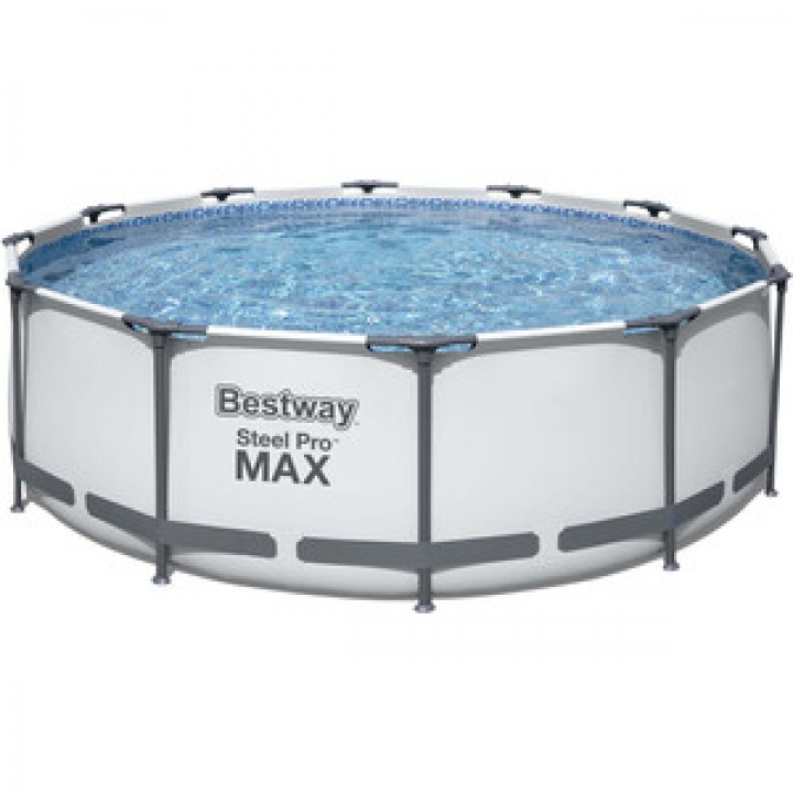 Каркасный бассейн Bestway 56420 BW Steel Pro Max 366х122см, 10250л, фил.-насос 2006л/ч, лестница, тент