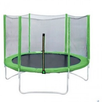 Батут DFC Trampoline Fitness 12ft наружн.сетка, св.зеленый (366см)