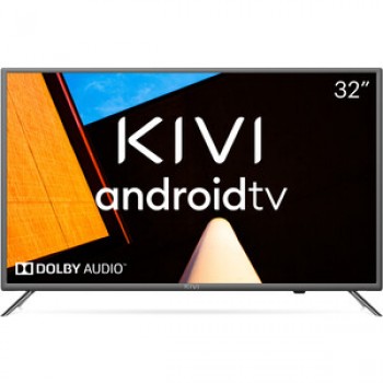 Телевизор Kivi 32F710KB (32'', Full HD, Smart TV, Android, Wi-Fi, серый)