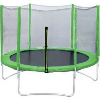 Батут DFC Trampoline Fitness 10ft наружн.сетка, св.зеленый (305см)